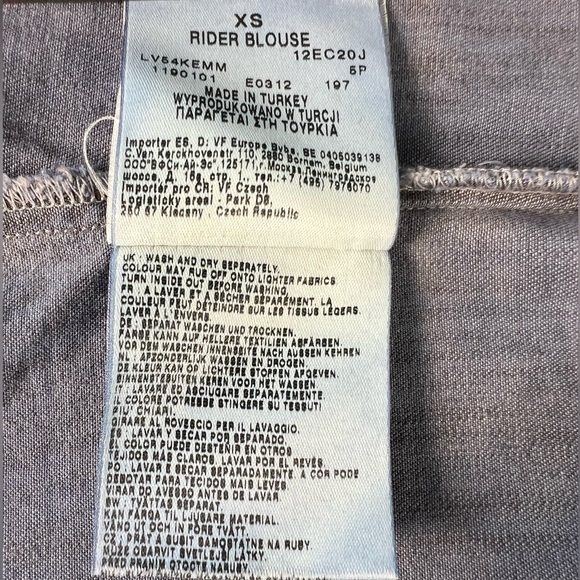 Vivienne Westwood Anglomania X Lee jeans Rider shirt size XS - Picture 7 of 11